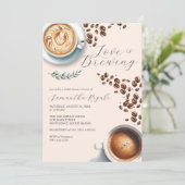 Liebe Brauen Brauereidusche Einladungen (Stehend Vorderseite)