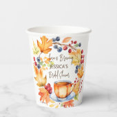 Liebe Brauen Brautparty Geschirr Pappbecher (Rückseite)