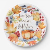 Liebe Brauen Brautparty Geschirr Pappteller (Vorderseite)