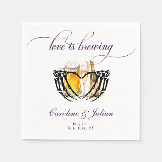 Liebe Brauen gotische Blasen & Brauspoppen Dusche Serviette (Vorderseite)