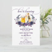 Liebe Brauen gotische Blasen Braut Paare Dusche Einladung (Stehend Vorderseite)