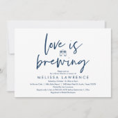 Liebe braut, Bier-Party-Brautparty, Marine Einladung (Vorderseite)