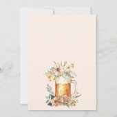 Liebe Braut Blumendusche Einladung (Rückseite)