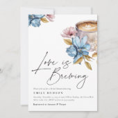 Liebe Braut Blumendusche Einladung (Vorderseite)