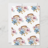 Liebe Braut Blumendusche Einladung (Rückseite)