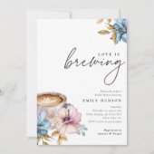 Liebe Braut Blumendusche Einladung (Vorderseite)