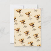 Liebe Braut Bow Espresso Martini Brautparty Dankeskarte (Rückseite)