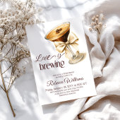 Liebe Braut Bow Espresso Martini Brautparty Einladung