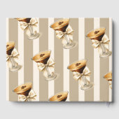 Liebe Braut Bow Espresso Martini Brautparty Gästebuch (Rückseite)