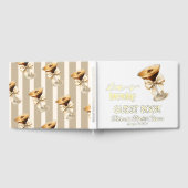 Liebe Braut Bow Espresso Martini Brautparty Gästebuch (Voll)