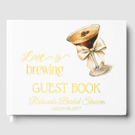 Liebe Braut Bow Espresso Martini Brautparty Gästebuch