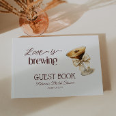 Liebe Braut Bow Espresso Martini Brautparty Gästebuch