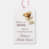 Liebe Braut Bow Espresso Martini Brautparty Geschenkanhänger (Vorderseite)