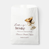 Liebe Braut Bow Espresso Martini Brautparty Geschenktütchen (Vorderseite)