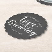 Liebe Braut Brauen Bistro Stil Gefallen Untersetzer (angewinkelt)