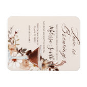 Liebe Braut Brauen Brautdusche Einladung Magnet (Horizontal)