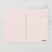 Liebe Braut Brauen Brautdusche Einladung Postkarte (Rückseite)