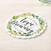 Liebe Braut Brauen Pub Custom Untersetzer (angewinkelt)