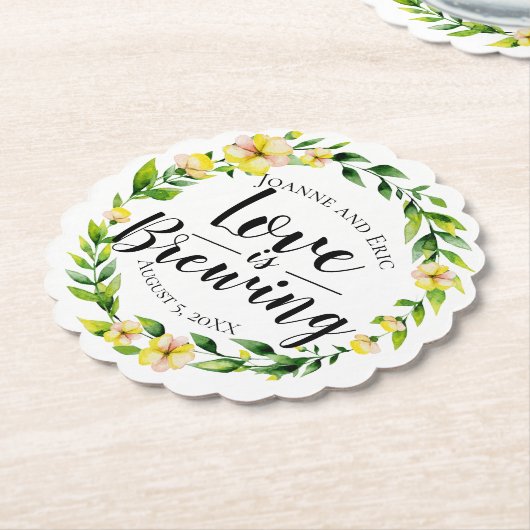 Liebe Braut Brauen Pub Custom Untersetzer (angewinkelt)