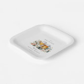 Liebe Braut Brause Hochzeitsdusche Pappteller (Gewinkelt)
