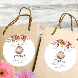 Liebe braut Braut Hochzeit Geschenk Kaffeegenuss Runder Aufkleber