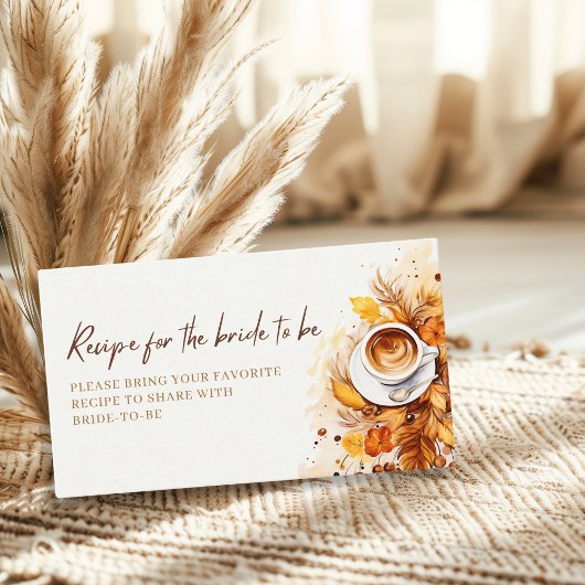 Liebe braut Brautparty A Rezept Begleitkarte