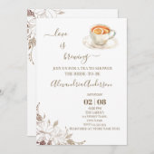 Liebe braut Brautparty Blumenladen Einladung (Vorne/Hinten)