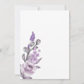 Liebe braut Brautparty Blumenorchid  Einladung (Rückseite)