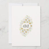 Liebe braut Brautparty Chrysanthemum Einladung (Rückseite)