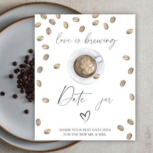 Liebe braut Brautparty Date Nacht Ideen Poster