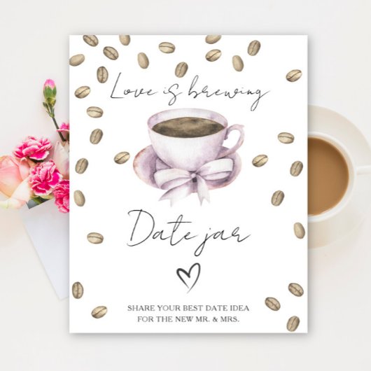 Liebe braut Brautparty Date Nacht Ideen Poster