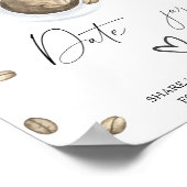 Liebe braut Brautparty Date Nacht Ideen Poster (Ecke)