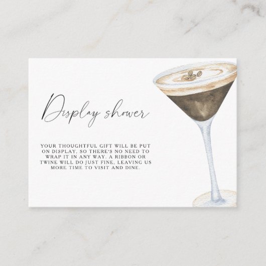 Liebe braut Brautparty Display Dusche Begleitkarte (Vorderseite)