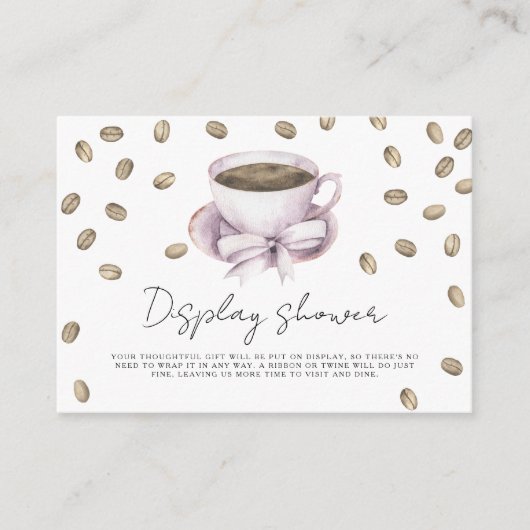 Liebe braut Brautparty Display Dusche Begleitkarte (Vorderseite)