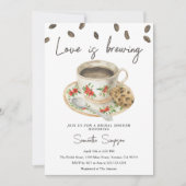 Liebe braut Brautparty Einladung (Vorderseite)