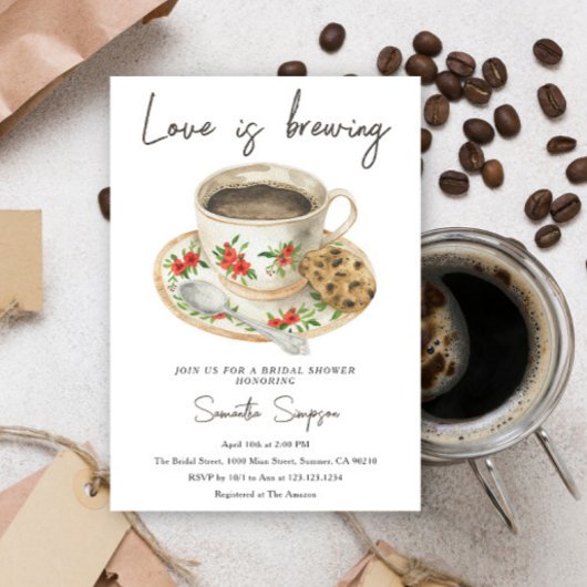 Liebe braut Brautparty Einladung