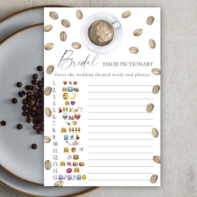 Liebe braut Brautparty Emoji-Picktionary (Von Creator hochgeladen)