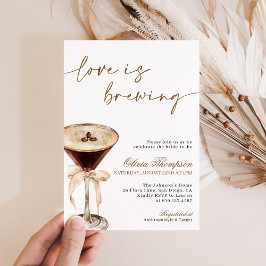 Liebe Braut Brautparty, Espresso Martini Einladung