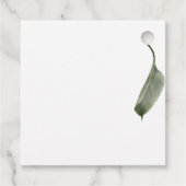 Liebe braut Brautparty Grüne Calla Lily Geschenkanhänger (Rückseite)