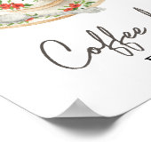 Liebe braut Brautparty Kaffee Bar Poster (Ecke)