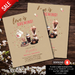 Liebe Braut BRAUTPARTY Kaffeetüftel INVIT