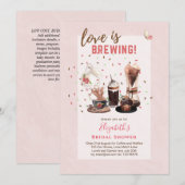 Liebe Braut BRAUTPARTY Kaffeetüftel INVIT Einladung (Vorne/Hinten)