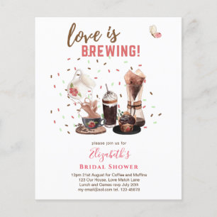 Liebe Braut BRAUTPARTY Kaffeetüftel INVIT Flyer