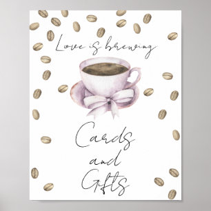 Liebe braut Brautparty Karten und Geschenke Poster