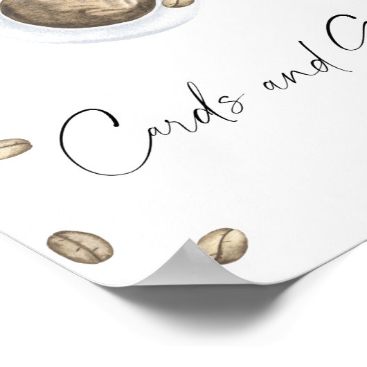 Liebe braut Brautparty Karten und Geschenke Poster (Ecke)