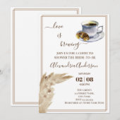 Liebe braut Brautparty Pampa Grass Invitati Einladung (Vorne/Hinten)