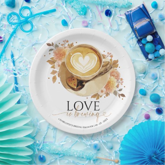 Liebe braut Brautparty Pappteller (Party)