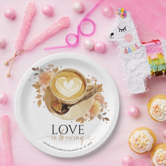 Liebe braut Brautparty Pappteller (Party)