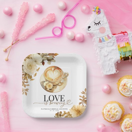 Liebe braut Brautparty Pappteller (Party)