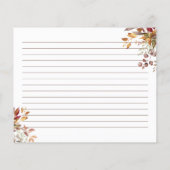 Liebe Braut Brautparty Rezept Karte (Rückseite)